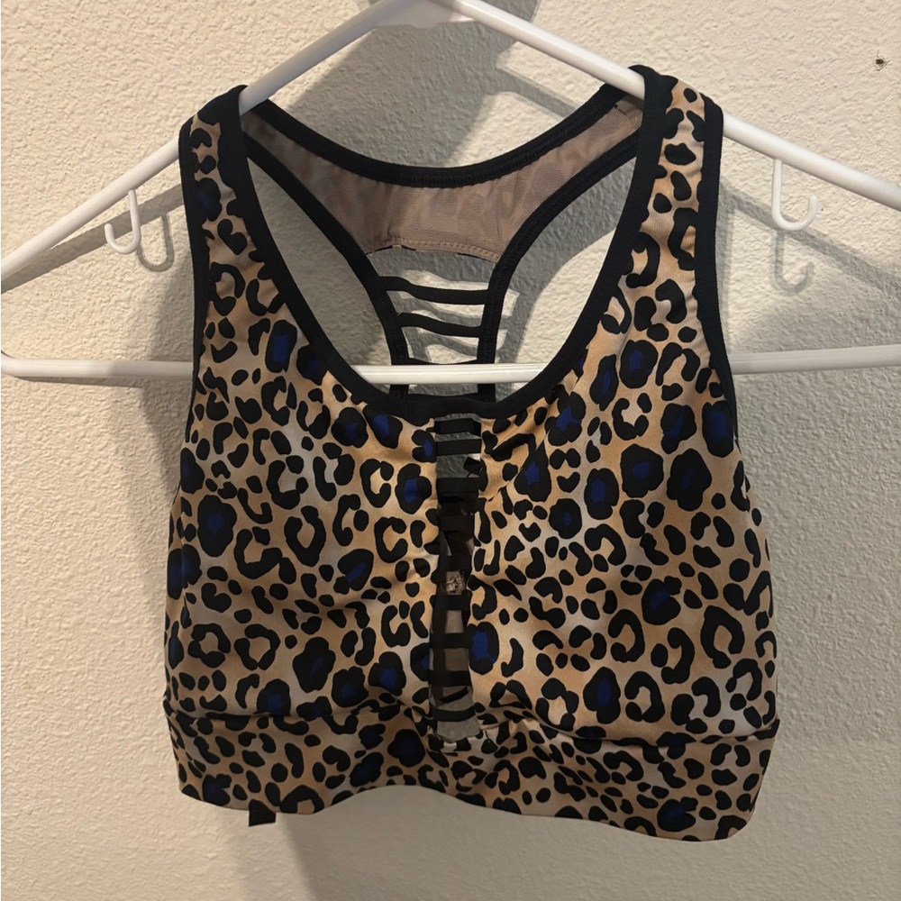 Victoria's Secret Leopard Print Sports Bra